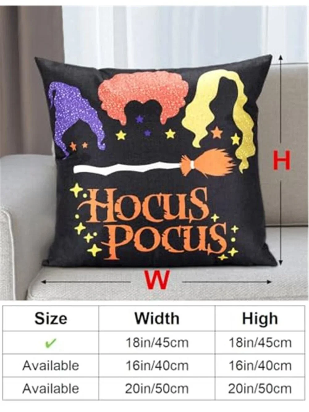 Halloween Decorations Set Of 4 Double-Sided Print Pillow Covers 18